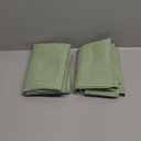 MYSTIC-HOME Sheer Curtains Green 95 Inches Long, Window Treatments Rod Pocket Drapes for Living Room, Bedroom, Semi Crinkle Voile Curtain Panels for Yard, Patio, Villa, Parlor, Set of 2, 52"x95"