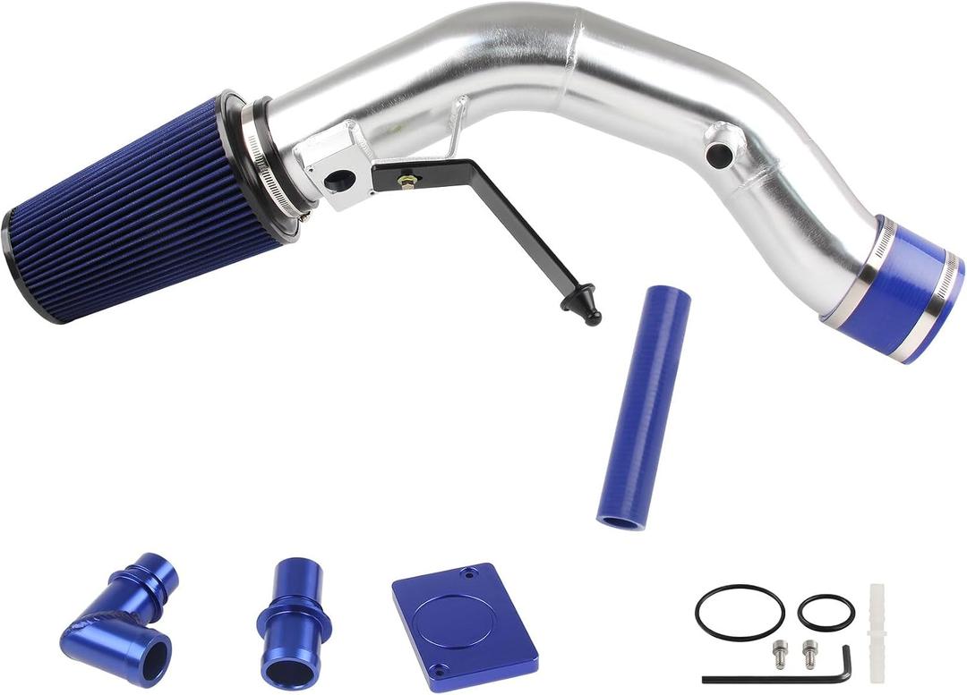 Cold Air Intake Kit for 2003-2007 Ford 6.0L F-250 F-350 Powerstroke Diesel 6.0L (Silver)