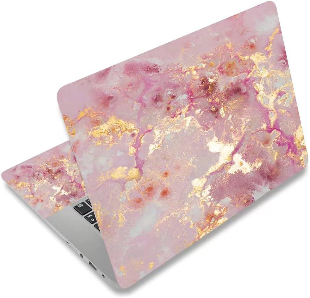 Pink Cloud Vinyl Laptop Sticker, Waterproof Reusable Decal for 12-15.6 inch Notebooks, Cartoon Bubble Design