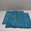 MIULEE Pack of 2 Corduroy Decorative Throw Pillow Covers 18x18 Inch Soft Boho Striped Pillow Covers Modern Farmhouse Home Decor for Summer Coastal Sofa Living Room Couch Bed Teal