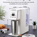 Coffee Maker Hot & Iced With Bold Setting,Single Serve Coffee Maker For K Cup And Grounds,52 Oz Removable Water Tank,6-14 Oz Brew Sizes,One Cup Kcup Coffee Machine With Reusable Filter, White