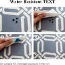 2 x OTOSTAR Set of 4 Waterproof Throw Pillow Covers 16x16 Inch Farmhouse Geometric Square Pillow Cases for Couch Patio Furniture Balcony Garden Outdoor DecorationGeometry40-Grey