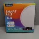 TALOYA Compatible with Apple Homekit/Siri LED Flush Mount Ceiling Light Fixture, 15.8inch 28W Smart Ceiling Light Fixture with RGB Backlight, 3000-6500K Light Changeable, for Living Room, Bedroom