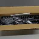 Delamu Over the Door Pantry Organizer, 6-Tier Metal Pantry Door Organization and Storage, Hanging Kitchen Basket Spice Rack Seasoning Shelves, Cabinet Door Organizer for Easy Install,D5xW18xH50inch (Black)