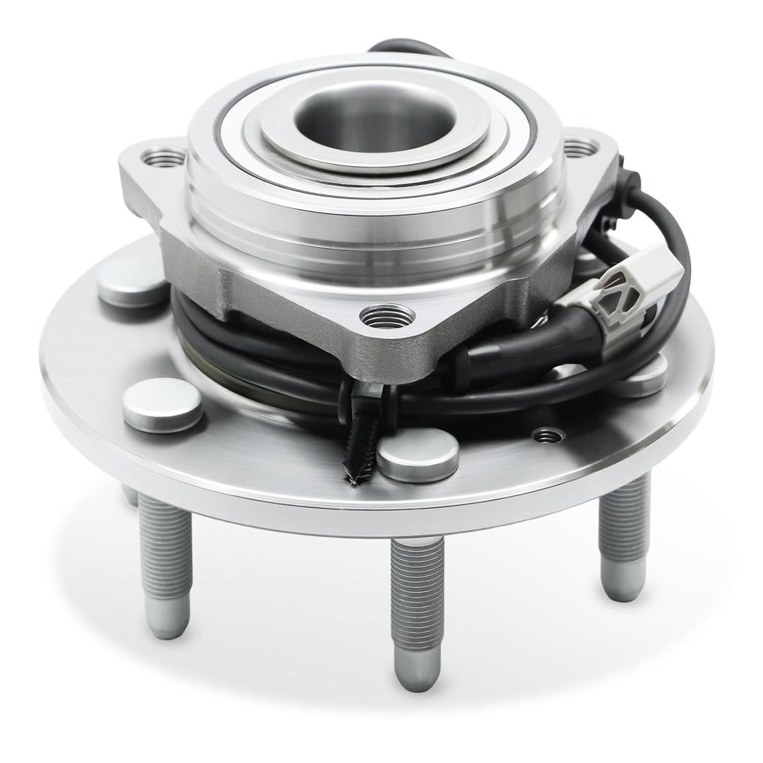 4WD Front Wheel Bearing Hub Assembly for Chevy Silverado Tahoe Avalanche Suburban GMC Sierra Yukon Cadillac Escalade ESV EXT Wheel Bearing with ABS 3 Bolt Flange 6 Lugs Replace 515036 (1pack) 4WD Front Wheel Bearing Hub Assembly for Chevy Silverado Tahoe Avalanche Suburban GMC Sierra Yukon Cadillac Escalade ESV EXT Wheel Bearing with ABS 3 Bolt Flange 6 Lugs Replace 515036 (1pack)