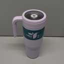 REDUCE Chiller Vacuum Insulated 40 oz Tumbler with Spill-Proof Silicone Straw - Sustainable Tritan Lid with Water Intake Markers - Soft Sit Base Travel Mug - Dishwasher Safe - Gentle Lavender