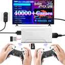 Retro Game Stick with 40,000+ Classic Games, 23 Emulators, Plug & Play 4K HDMI Output,Dual 2.4G Wireless Controllers,64GB TF Card, Multiplayer Arcade Console for TV, Family & Kids Gift, 2026 Editions