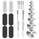 45Pcs gupawix Cutting Wheel Kit for Dremel Rotary ToolsDiamond Cutting DiscsHSS Circular Saw, Fiberglass Cut-Off Wheels with 6Pcs Mandrels Rotary Tool Accessories for Cutting Metal, Wood, Stone, PVC
