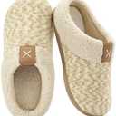 ULTRAIDEAS Women's Indoor Bedroom Slipper with Memory Foam, Gift for Women, Wool-Like House Shoe with Anti-Skid Rubber Sole for Ladies Size 36-37