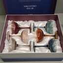 Beautiful Colored Martini, Champagne & Cocktail Luxury Coupe Glasses | Set of 6 | Crystal 6 6oz - Stemmed Goblet Drinking Cups, Color Gift Set - Her, Wife & Mom - Colorful Drinkware - Water, Wine