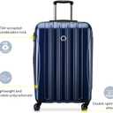 DELSEY PARIS Helium Aero Hardside Expandable Luggage with Spinner Wheels, Titanium, Checked-Large 28 Inch