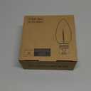 C7 Led Replacement Christmas Light Bulbs, 50-Pack C7 Shatterproof Led Bulbs with E12 Candelabra Base for Christmas String Lights, Waterproof & Dimmable Christmas Village Bulbs - Red