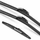 24"+18" Windshield Wipers with 11 Inch Rear Wiper Blade Replacement for Hyundai Venue 2019-2025-Original Factory Quality-J Hook Wipers(Pack of 3)