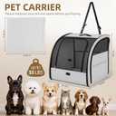 Dog Car Seat for Small Medium Dogs & Cats, Soft-Sided, Gray