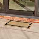 KANKUN Coco Coir Door Mat with Heavy Duty Backing, Welcome Doormat (17" x 30"), Doormat Entrance (Border)