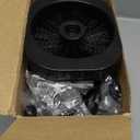 Toilet Brush, 3 Pack Toilet Brush and Holder Set Bathroom Accessories, Toilet Bowl Brush and Holder with 3 Crevice Brush for Bathroom, Toilet Scrubber Brush (Black)