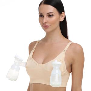 3 Pack GXXGE Nursing Bra Support Pumping Bra Hands Free All in One Maternity Bra Comfortable Breast No Pad Pumps Bra XXL
