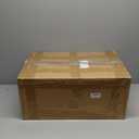 4 Pcs Plastic Under Bed Storage Containers with Lid Wheel Handle, Transparent Large Capacity Stackable Latching Storage Bins for Closet Bedroom Clothes Shoes (Brown,23.7 x 15.8 x 5.2)