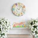 KHJCXS Metal Holiday Table Sign Decor, Decorations Tabletop Centerpiece for Home, Office, Shelf, Tiered Tray, Mantel, Indoor, Happy Easter