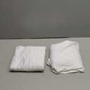 IVAPUPU 2 Pack 6FT Table Cloth for Rectangular Fitted Events Stretch White Table Covers Washable Spandex Spring Tablecloth Protector for Party, Wedding, Cocktail, Banquet, Festival