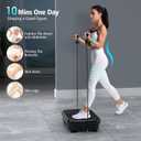 Vibration Plate Exercise Machine, Vibration Plate for Lymphatic Drainage 330 Lbs Capacity Whole Body Vibration Platform Machines Helps Weight Loss Shaping Toning Wellness