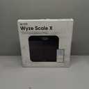 Wyze Smart Scale X - Digital Bathroom Scale for Body Weight, BMI, Body Fat, Muscle Mass, Heart Rate Monitor | Sync with Health Apps | for People, Baby & Pet, 400 lbs (Black)