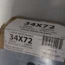 Lotus & Windoware Cordless, 2 Inch Faux Wood Blind, 34" Wide x 72" Long, Window Blinds, Blinds & Shades, Blinds for Indoor Windows, Embossed, Bright White