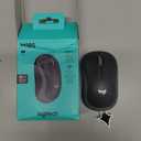 Logitech M185 Wireless Mouse, 2.4GHz with USB Mini Receiver, 12-Month Battery Life, 1000 DPI Optical Tracking, Ambidextrous PC/Mac/Laptop - Swift Grey