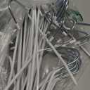 devesanter Pants Hanger, 30 Pack Space Saving OpenEnded Metal Pants Hanger, Non Slip Trousers Slack Hangers Organizers for Pants Jeans Slacks Scarf Trousers Ties，White