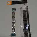 Juntan 18mm 20mm 22mm 24mm Classic Stainless Steel Watch Band Silver Black Brushed Metal Watch Strap for Women Men Watch Replacement Band Double Buckle