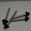 Tandefio 4 Pcs Universal Bar Sink Overflow Pipe Stainless Steel Bar Sink Stopper Strainer Pipe Overflow Plug Bathroom Pipes Fittings for Kitchen Commercial 1", 1-1/4", 1-1/2" Drain