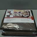 Car Seat Protector 1 Pack Car Seat Cushion Mat Thickest Padding,Waterproof 600D Fabric Car Seat Covers for Non-Slip Backing Mesh Pockets for Baby and Pet (Brown, 1 Pc)