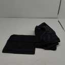 Amazon Basics Cotton Washcloths for Face, Soft, Absorbent, 12-Pack, Black, 12 Inch x 12 Inch