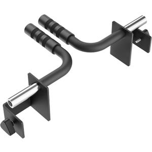 Synergee Dip Handles for Power and Squat Racks. Dip Stand Compatible with 2x2, 2x3, and 3x3 Racks. Dip Bars for Tricep Dips, Bodyweight Training, and Upper Body Workouts