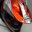 OUMURS Adult Dirt Bike Helmet with Goggles Gloves & Mask Adjustable Sun Visor Motorcycle Adult ATV Helmet Off-Road Motocross Downhill Moped MX for Unisex-Adult-Red Flame, L