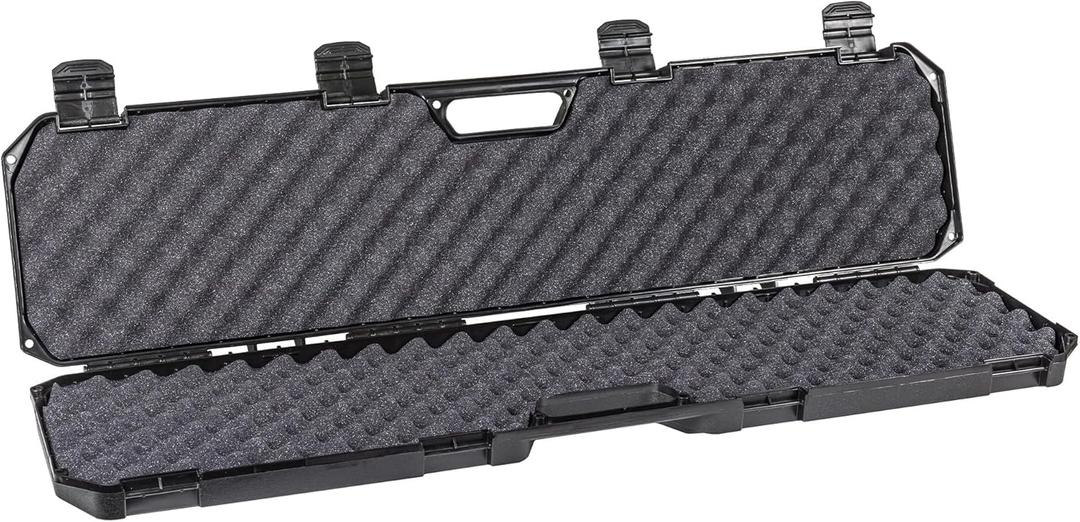 Condition 1 42 Economy Single Gun Carrying Case Model 210 with Foam, Long Storage Case, Fits Scope, Lockable TSA Friendly, Water Resistant, Made in USA, 42.03"x10.50"x3.81" (Black)