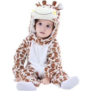 ABTSHU Baby Animal Costumes Toddler Halloween Dress Up Outfit (2-3T/Height 36"-39", Giraffe)
