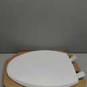 Mayfair Cassel Slow Close Toilet Seat, Easy Clean, Non Slip Premium Wood Seat, Easy Install, Made in USA, Elongated, White