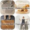 Double Sided Carpet Tape to Fasten Area Rug Edges 2 Inch x 45 Yards, Removable Residue-Free Rug Tape, Heavy-Duty Non Slip Rug Gripper for Living Room, Bathroom, Office to Hardwood, Ripped by Hand