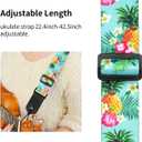 BestSounds Pineapple Ukulele Strap & Hawaiian Style Shoulder Strap Suitable for Soprano Concert Tenor Baritone String Instruments (Pineapple) (Green)