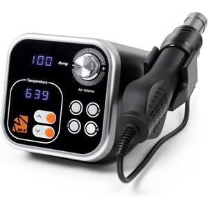 M-T Digital Hot Air Rework Station 700W, 4 Preset Temperatures, Smart Sleep Mode, Dual LED Display, F/C Conversion, Digital Temp Correction, SMD Heat Station