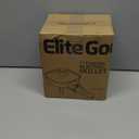 Elite Gourmet EFS059 Personal Electric Skillet, 7 Compact Portable Cooker, Adjustable Temperature, 600W Rapid Heating, Nonstick Surface, Tempered Glass Lid, Removable Handle, Black