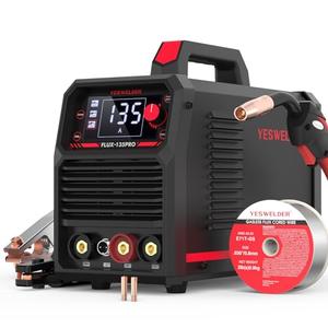 YESWELDER 135Amp MIG Welder,110V Flux Core Welder Flux Core MIG/Lift TIG/Stick 3-in-1 Large LED Digital Display Welding Machine IGBT Inverter Welder FLUX-135PRO