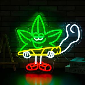 Leaf Neon Sign Led Neon Lights Neon Signs for Wall Decor Light Up Sign for Birthday Party Club Gift