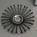 Steel Wire Grass Trimmer Head, Indestructible Weed Eater Head, for High-Power Lithium-Ion and Gasoline Weed Cutters, with Adapter, Wire Weed Trimmer Head for Moss Grass Rust Removal (High Power 10In A)