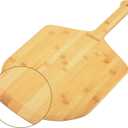 Natural Bamboo Pizza Peel - 15 Inch Wooden Pizza Spatula