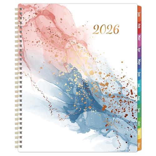 2026 Planner - 2026 Planner Weekly and Monthly from Jan. 2026 to Dec.2026, 8.5" x 11", 2026 Planners with Inner Pocket, Large Daily Block, Colorful Tabs