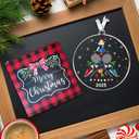 2 x HEXMOZ Badminton Christmas Ornaments 2025 - Cool Badminton Gifts for Boys, Girls - Sports Christmas Ornaments for Fans, Players, Coaches - Acrylic Holiday Ornaments, Gift Exchange Ideas