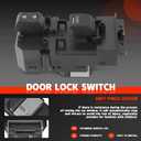 35760-SZA-A11 35760SZAA11 Passenger Side Power Window Switch, Fits 2009-2011 Honda Pilot 3.5L V6, Front Right Power Window Control Switch Assembly, Replaces OE 35760-SZA-A01