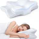 Ultra Pain Relief Cooling Pillow for Neck Support, Adjustable Cervical Pillow Cozy Sleeping, Odorless Ergonomic Contour Memory Foam Pillows, Orthopedic Bed Pillow for Side Back Stomach Sleeper